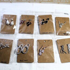 Dressy Earrings Wardrobe - Lot of 8 Pairs NEW Avon Sparkly Drop Earrings